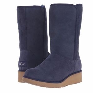 UGG Women's Amie WaterResistant Boots in NAVY